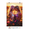 Beautiful lesbian women in Sunlit Meadow Rolled Posters 1 - Image 18