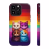 Kawaii Cats colour of the lesbian flag Kawaii art IPhone Cases 2 - Image 9
