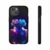 Cyberpunk lesbian women back to back hair morphing IPhone Cases 1