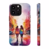 lesbian walking down the street Abstract watercolour IPhone Cases 2 - Image 11