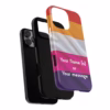 Personalizable Lesbian Flag Tough Phone Case – Show Your Pride - Image 87