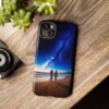 Beautiful lesbian walking on the beach and looking to a milkyway IPhone Cases 2 - Image 57