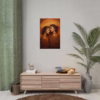 Beautiful Latin Lesbian surrounded by abstract swirling lines Rolled Posters - Image 36