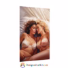 Beautiful Erotic lesbian laying on a bed 2 Rolled Posters - Image 31