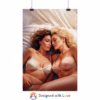 Beautiful Erotic lesbian laying on a bed 2 Rolled Posters - Image 10