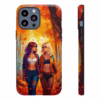 Beautiful Nerdy lesbian women in Autumn Leaves IPhone Cases - Image 13