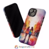 lesbian walking down the street Abstract watercolour IPhone Cases 2 - Image 53