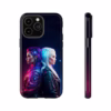 Cyberpunk lesbian women back to back hair morphing IPhone Cases 7 - Image 15
