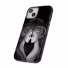 Beautiful lesbian Black and white line art European women IPhone Cases - Image 18