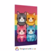 Kawaii cats Lesbian Pride flag 3 Rolled Posters - Image 15