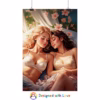 Beautiful Erotic lesbian laying on a bed 5 Rolled Posters - Image 10