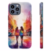 lesbian walking down the street Abstract watercolour IPhone Cases 2 - Image 13