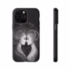 Beautiful lesbian Black and white line art European women IPhone Cases - Image 45