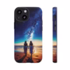 Beautiful lesbian walking on the beach and looking to a milkyway IPhone Cases 1 - Image 7
