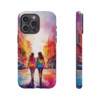 lesbian walking down the street Abstract watercolour IPhone Cases 2 - Image 70