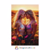 Beautiful lesbian women in Sunlit Meadow Rolled Posters 1 - Image 33