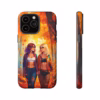 Beautiful Nerdy lesbian women in Autumn Leaves IPhone Cases - Image 45