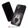 Beautiful lesbian Black and white line art European women IPhone Cases - Image 59