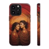 Beautiful lesbian line art latin women IPhone Cases 5 - Image 9