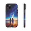 Beautiful lesbian walking on the beach and looking to a milkyway IPhone Cases 1 - Image 37