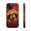 Beautiful lesbian line art latin women IPhone Cases 5 - Image 5