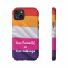 Personalizable Lesbian Flag Tough Phone Case – Show Your Pride - Image 27