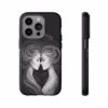 Beautiful lesbian Black and white line art European women IPhone Cases - Image 29