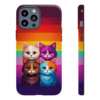 Kawaii Cats colour of the lesbian flag Kawaii art IPhone Cases 2 - Image 13