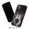 Beautiful lesbian Black and white line art European women IPhone Cases - Image 56