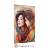 Beautiful Asian Lesbian surrounded by abstract swirling lines Rolled Posters - Image 27