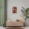Beautiful Asian Lesbian surrounded by abstract swirling lines Rolled Posters - Image 20